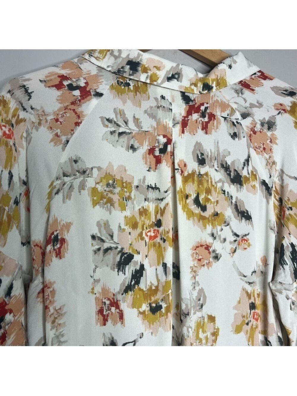 Part Two Klennie Ruffle Long Sleeve Floral Button Front Flowy Blouse, size 40/10 - Picture 8 of 14